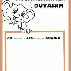 Kulaklarım İle Duyarım: Ses Eğitimi Çalışma Sayfası
