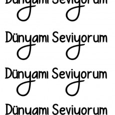 Dünya Sevgisi: 'Dünyamı Seviyorum' Yazısı, 4 Tekrar