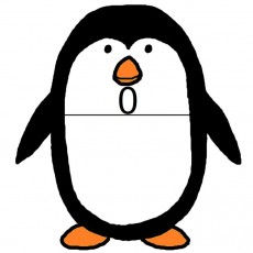 Penguin Character with Number Zero (0) - Educational Resource for Early Mathematics Concepts