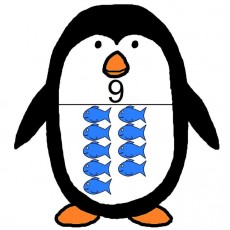 9 FISH PENGUIN COUNTING EDUCATIONAL MATERIAL