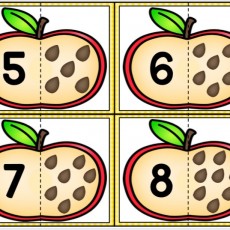 Renkli Elma Kartları ile Sayılar: 5, 6, 7, 8 ve 9 Öğrenimi