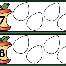 Eğitici Materyal: Sayı 7 ve 8 ile Yumurta Şablonları