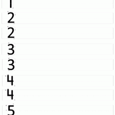 Sayı Eğitimi: 1'den 5'e Sayıları Yazma Egzersizi