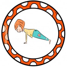 Çocuklar İçin Eğitici Animasyon: Plank Pozunda Bir Kız Çocuğu