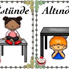 Eğitim Materyali: Üstünde ve Altında Konumları Öğrenme