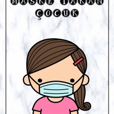 Maske Takan Çocuk - Çocuk Sağlığı ve Hijyen Eğitimi