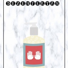 Dezenfektan 1 (Büyük Harflerle): D, E, Z, E, N, F, E, K, T, A, N / Temizlik ve Hijyen Malzemesi