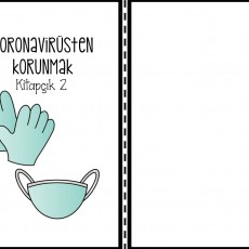 KORONAVİRÜSTEN KORUNMA KİTAPCIĞI 2 - Maske ve Eldiven İllüstrasyonu