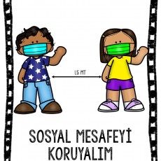 Sosyal Mesafe Eğitimi: 1,5 Metre Kuralı ve Maske Kullanımı