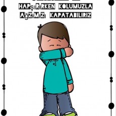 Öksürürken ve Hapsırırken Kolumuzu Kapatma Yöntemleri - Eğitim Materyali