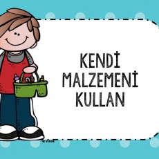Kendi Malzemenizi Kullanma Eğitimi - Kids Material Use Instruction