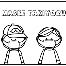 Maske Takıyoruz: Maske Kullanımını Öğreten Eğitsel Materyal
