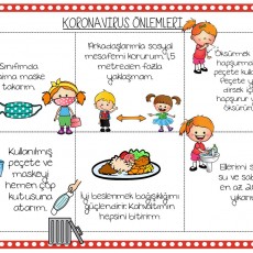 Çocuklar İçin Koronavirüs Önlemleri Eğitici Materyali