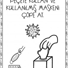 Tek Kullanımlık Peçete ve Maske Atma Talimatı