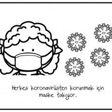 Maske Takmanın Önemini Öğreten Eğitsel Materyal