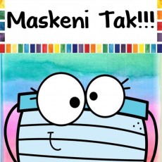 Eğitici Maske Kullanım Posterleri: 1. Maskeni Tak!!!
