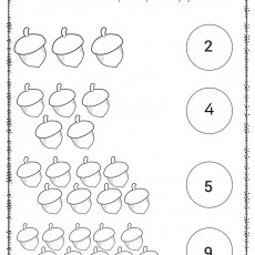 Palamutları Sayılarla Eşleştir: 2, 4, 5, 9 - Sayma ve Eşleştirme Etkinliği