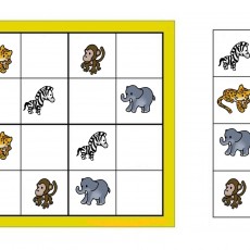 Hayvanlarla Sudoku - 4x4 Eğitsel Bulmaca