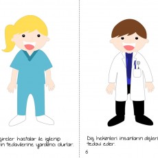 Eğitsel Materyal: Diş Hekimleri ve Hemşireler, Sağlık Meslekleri Eğitimi, 5-6 Yaş Grupları