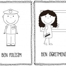 Ben Öğretmenim ve Ben Polisiğim İllüstrasyonları