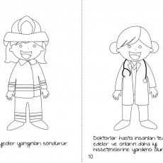 Çocuklar İçin Meslekler: Doktor ve İtfaiyeci Temalı Eğitim Materyali 9-10