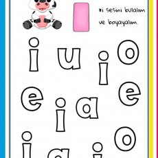 Sesli Harfler ve İ Sesi Etkinliği - Eğitim Materyali