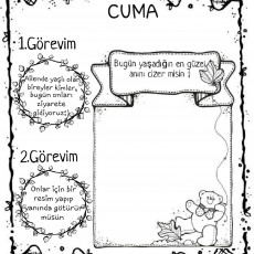 CUMA GÖREVİ: Aile Ziyareti ve Anı Çizimi - 4. Hafta