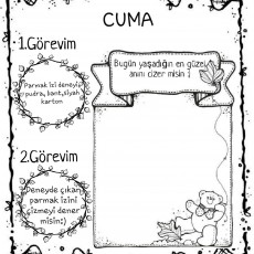 CUMA - Parmak İzi Deneyi ve Anı Çizim Etkinliği
