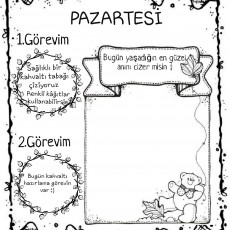Pazartesi Gününe Özel Kahvaltı ve Anı Çizimi Etkinliği