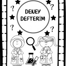 Deney Defterim: Bilim ve Deney Notları için Eğitsel Kapak