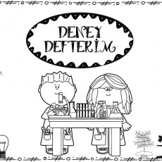 Deney Defteri - 2 Çocuk, Mikroskop ve Kimya Aletleri İllüstrasyonu