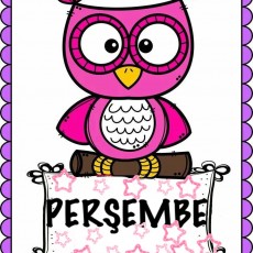Pembe Baykuş ile Perşembe Öğrenme Kartı