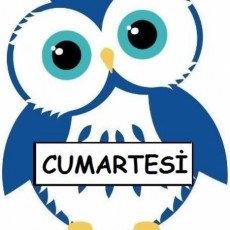 Sevimli Baykuş ve CUMARTESİ Öğretici Görseli