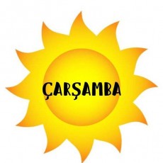 Güneş ve Çarşamba Günü İlişkisi Teması