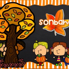 Sonbahar Temalı Eğitim Materyali: Çocuklar, Ağaç ve Balkabağı