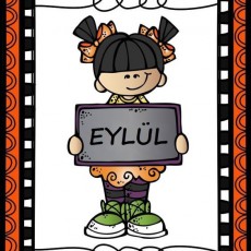 EYLÜL - Eğitsel Bilgi Kartı - Çocuklar için Zaman Öğretimi
