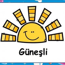 Güneşli Çocuk Eğitici Kartı