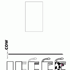 How to Draw a Cow Educational Coloring Activity