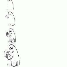 How to Draw a Ghost: Step-by-Step Tutorial with 4 Instructions