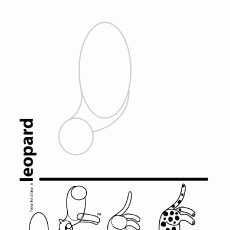 How to Draw a Leopard: Step-by-Step Tutorial with Guide Numbers 1, 2, 3, 4