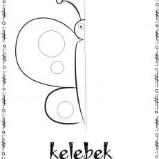 Kelebek Çizim ve Yazım Öğretimi