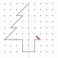 Geometric Pattern Path Drawing Exercise - Educational Activity