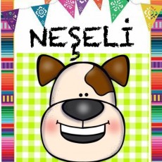 Neşeli Köpek Karikatürü - Eğlenceli Öğrenme Materyali
