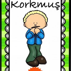 Korkmuş Çocuk İllüstrasyonu