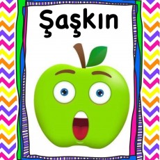 Saskin - Şaşkın Elma Karakteri Eğitici Materyal