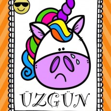 ÜZGÜN-RENKLİ TEK HOROZ ÇİZİMİ