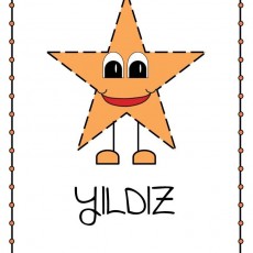 YILDIZ - Şekil Öğrenme Kartı