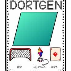 Dörtgen: Geometrik Şekiller ve İlişkili Nesneler (Kale, Uçurtma, Kart)