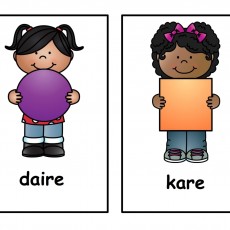 Daire ve Kare Şekil Öğrenme Kartları - 2 Öğrenci ile