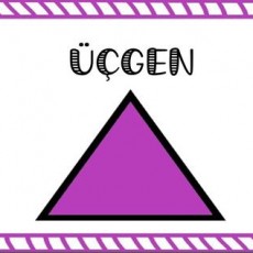 Üçgen Şekli Eğitici Materyali